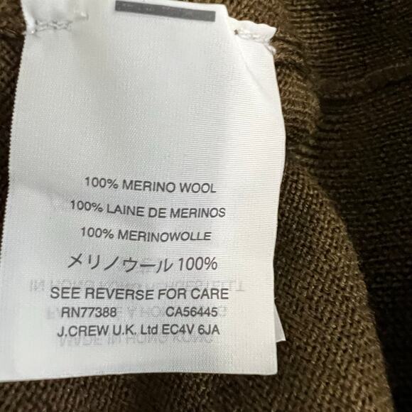 J Crew Long Sleeve Brown Argyle Crewneck Sweater Size XXS - Picture 6 of 6